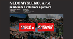 Desktop Screenshot of nedomysleno.cz