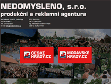 Tablet Screenshot of nedomysleno.cz
